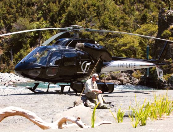 Guided Heli Fishing For Brown And Rainbow Trout In New Zealand