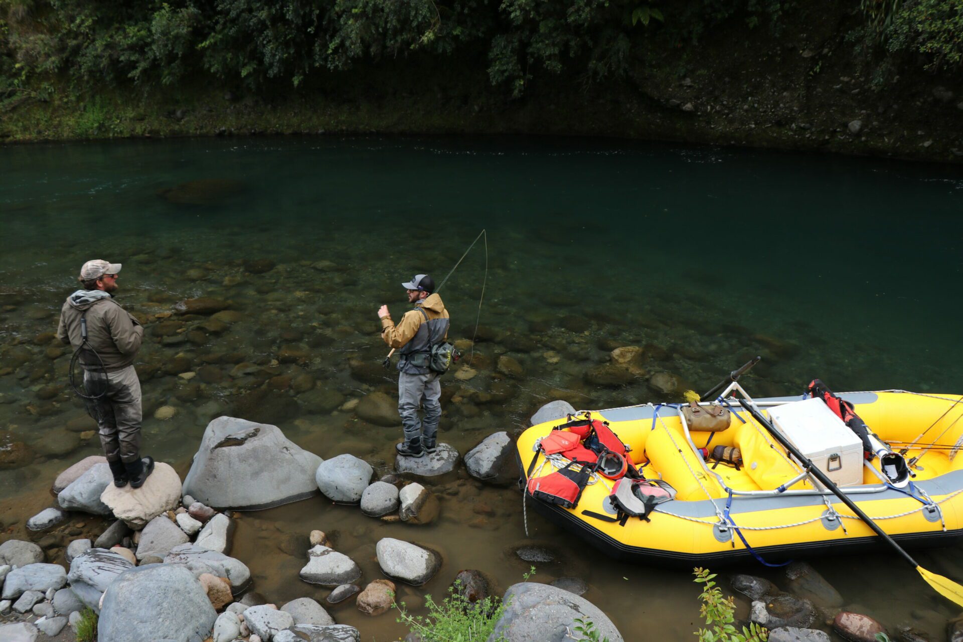 A full-day Orvis endorsed guided Fly Fishing and Raft Adventure