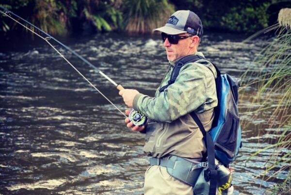 Orvis endorsed Fly Fishing instructor in Lake Taupo on a guided trip in New Zealand