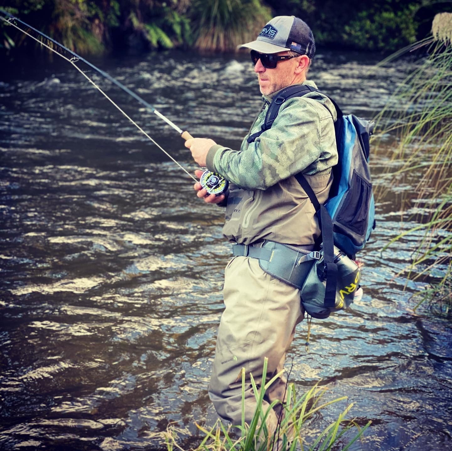 Orvis endorsed Fly Fishing instructor in Lake Taupo on a guided trip in New Zealand