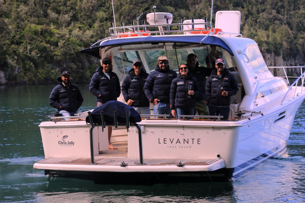 Lake Taupo Charter Levante Riviera 4000 Offshore Sedan Corporate Hosting