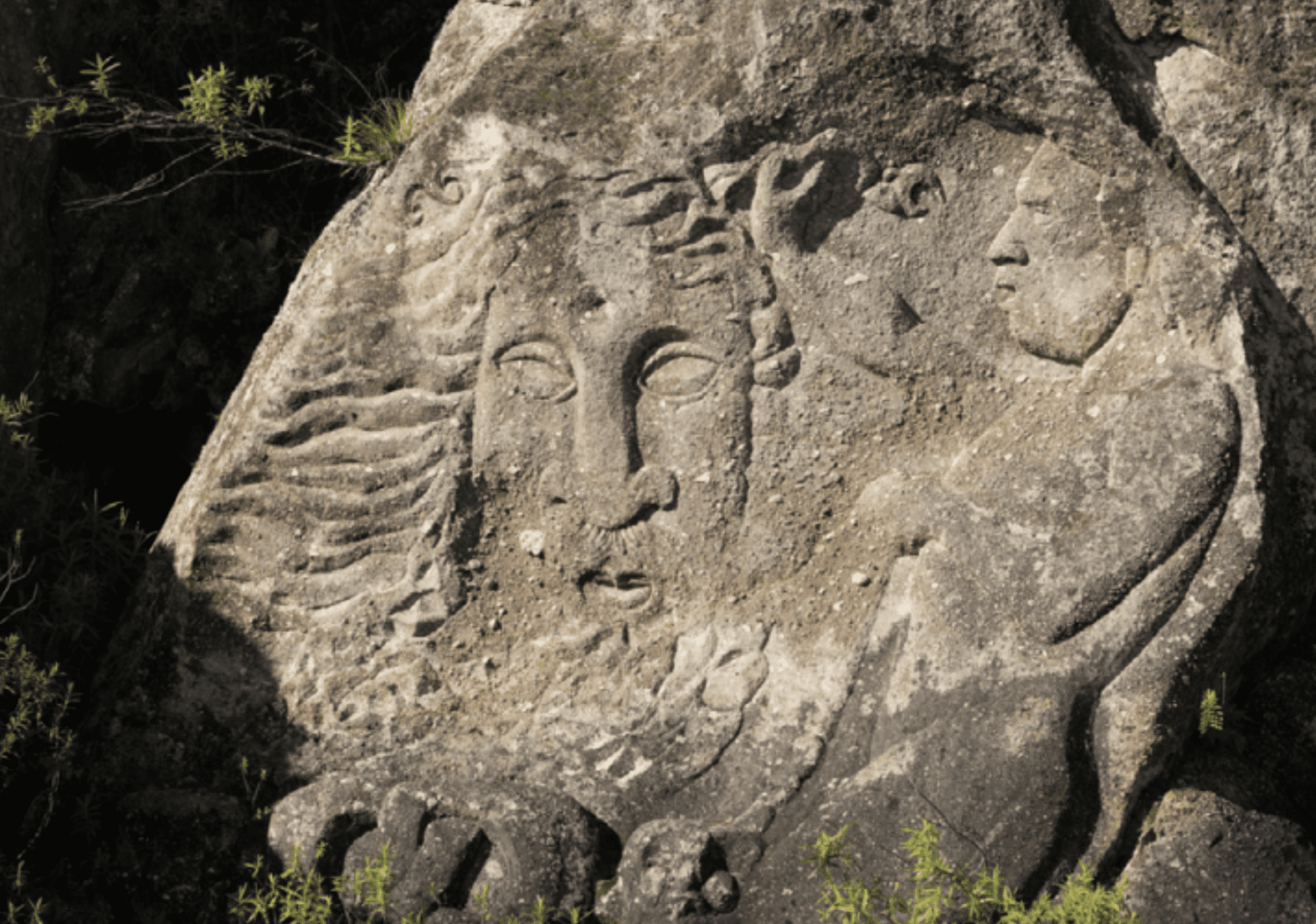 Tamamutu Rock Carving In Mine Bay Taupo